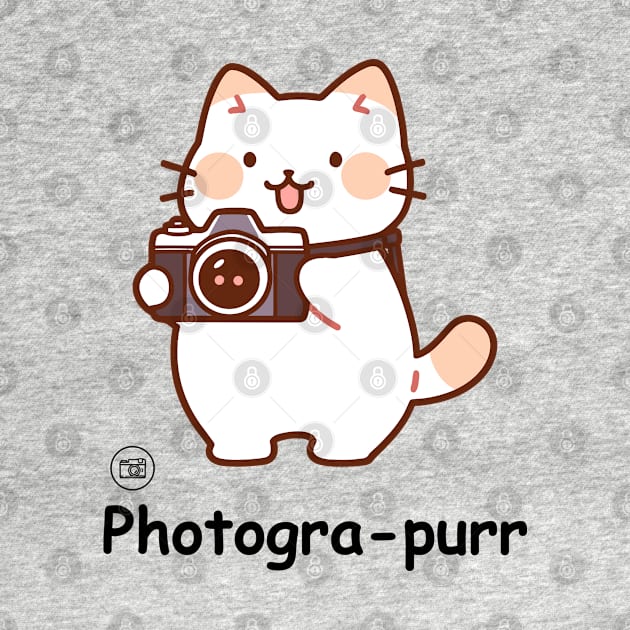 Photogra-purr Funny Photographer Cat Puns by Syntax Wear